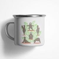 Емайлирано канче "Sloth Yoga" - small - 0