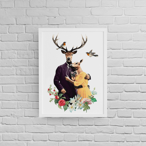 Постер &amp;quot;Fancy Deer Family&amp;quot;
