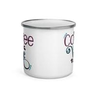 Емайлирано канче "Coffee Until Wine" - small - 2 Емайлирано канче "Coffee Until Wine" - small - 2