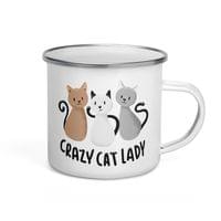 Емайлирано канче "Crazy Cat Lady" - small - 3