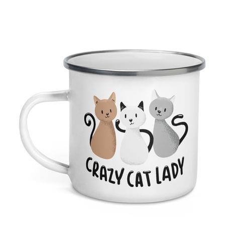 Емайлирано канче "Crazy Cat Lady" - 2