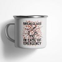 Емайлирано канче "Emergency Glass" - small - 0