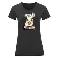 Дамска тениска "Got A Probllama" - small - 2