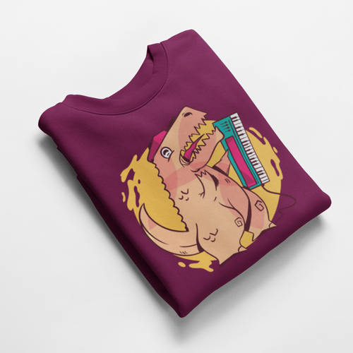 Ватирана блуза "Retro T-Rex" - 2