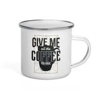 Емайлирано канче "Give Me Coffee" - small - 3