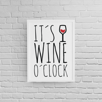 Постер с рамка "Wine o'clock" - small - 0