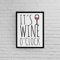 Постер с рамка "Wine o'clock" - small - 1