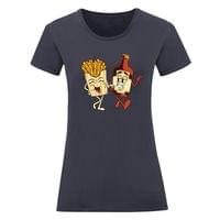 Дамска тениска "Картофки и кетчуп" - small - 3