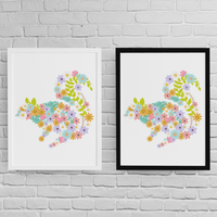 Постер с рамка "Squirrel Flower" - small - 2