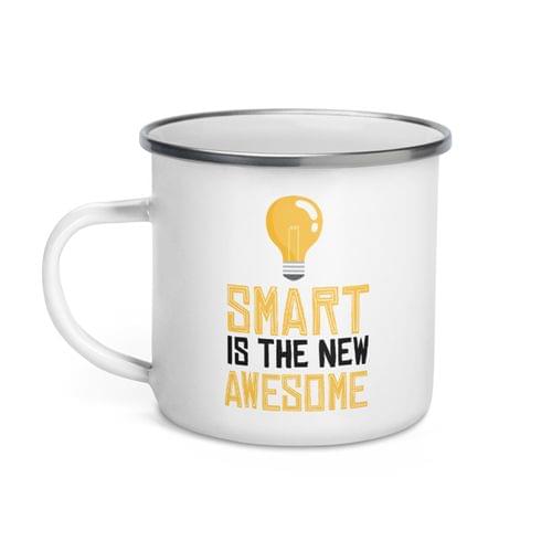 Емайлирано канче "Smart Is Awesome" - 2