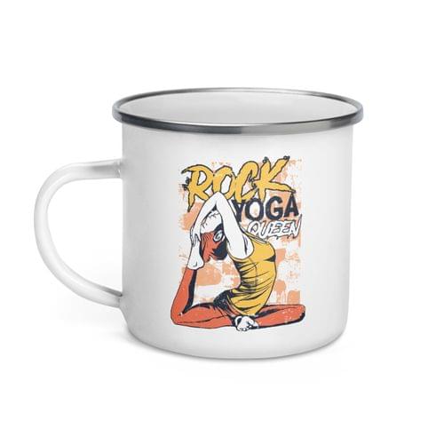Емайлирано канче "Yoga Queen" - 2