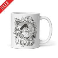 Бяла чаша "Old Sailor" - small - 2