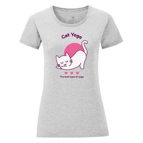 Дамска тениска &amp;quot;Cat Yoga&amp;quot; - 1