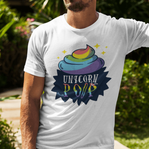 Мъжка тениска &amp;quot;Unicorn poop&amp;quot; - 1