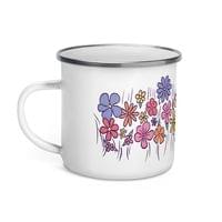 Емайлирано канче "Цветя" - small - 1