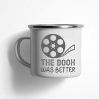 Емайлирано канче "The Book Was Better" - small - 2