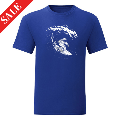 Мъжка тениска &amp;quot;Астронавт сърфист&amp;quot; (Тъмно синьо, S)