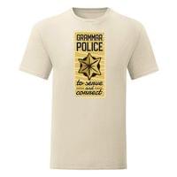 Тениска "Grammar police" (мъжка) - small - 12