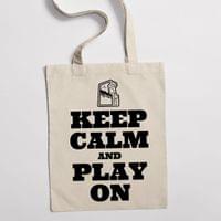 Eко чанта "Keep Calm And Play On" - small - 0