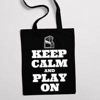Eко чанта "Keep Calm And Play On" - small - 1