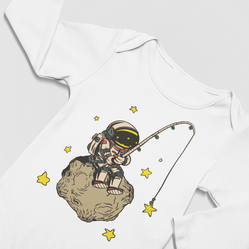 Бебешко боди &amp;quot;Astronaut Fishing&amp;quot;