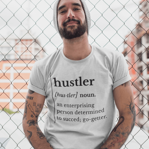 Мъжка тениска &amp;quot;Hustler&amp;quot; (Сиво)