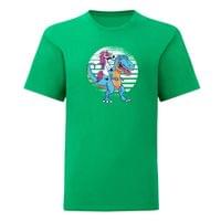 Тениска "Еднорог и T-Rex" (детска) - small - 6