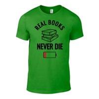 Мъжка тениска "Books Never Die" - small - 3