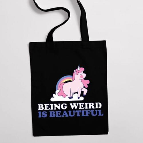 Eко чанта "Beautiful weird" - 2