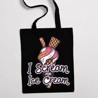 Eко чанта "Scream Ice Cream" - small - 2 Eко чанта "Scream Ice Cream" - small - 2