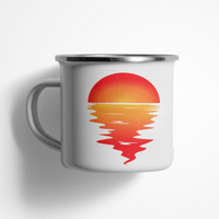 Емайлирано канче "Морски залез" - small - 0