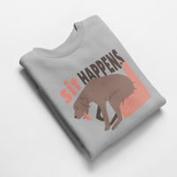 Ватирана блуза "Sit Happens" - small - 2