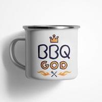 Емайлирано канче "BBQ God" - small - 0