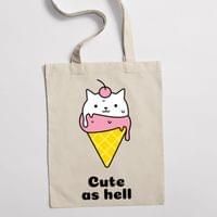 Eко чанта "Cute As Hell" - small - 0