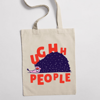 Eко чанта "Ughhh, People" - small - 2