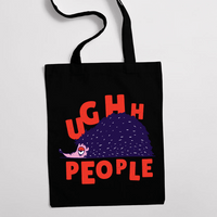 Eко чанта "Ughhh, People" - small - 1