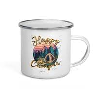 Емайлирано канче "Happy Camper" - small - 4