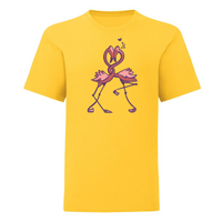 Тениска "Влюбени фламинго" (детска) - small - 1