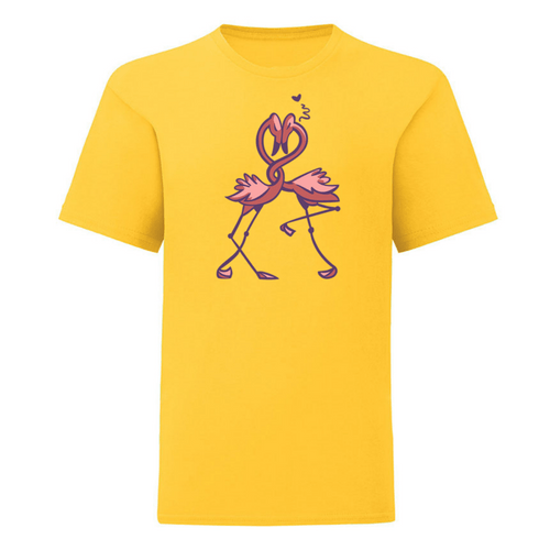 Тениска "Влюбени фламинго" (детска) - 2