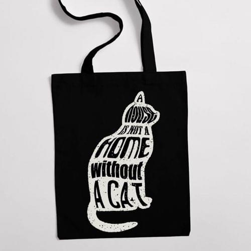 Еко чанта "A Home Without A Cat" - 2