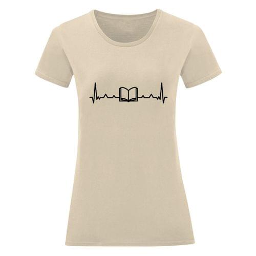 Дамска тениска "Heartbeat: Book" - 2