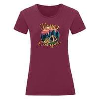 Дамска тениска "Happy Camper" - small - 1 Дамска тениска "Happy Camper" - small - 1