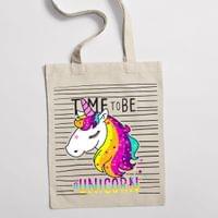 Eко чанта "Unicorn Time" - small - 0