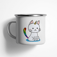 Емайлирано канче "Вълшебно коте" - small - 0