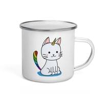 Емайлирано канче "Вълшебно коте" - small - 3