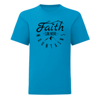 Тениска "Faith Can Move Mountains" (детска) - small - 6