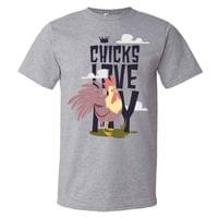 Мъжка тениска "Chicks Love" - small - 2
