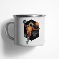 Емайлирано канче "Космически баскетбол" - small - 0