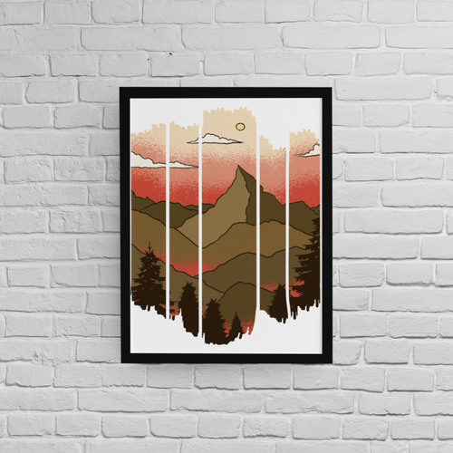 Постер с рамка &amp;quot;Mountain Landscape&amp;quot;
