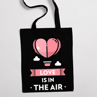Eко чанта "Love Is In The Air" - small - 1